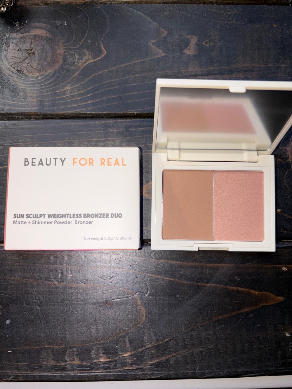 NIB Beauty For Real Sun Sculpt Weightless Bronzer Duo - Good Day Sunshine